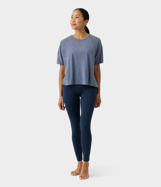 Koszulka damska Manduka Atmana – Vintage Indigo, rozmiar XL