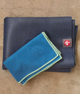 Podróżna mata do jogi Manduka eKO SuperLite Travel 1.5mm - Elderberry Marbled