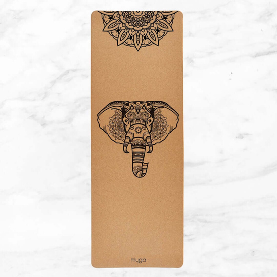 Korkowa mata do jogi Myga - Elephant 6mm XL