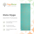 Mata do jogi Myga Jute 5mm - Turkusowa