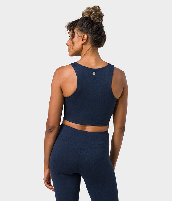 Top damski Manduka Dhara – Midnight Heather, rozmiar XL