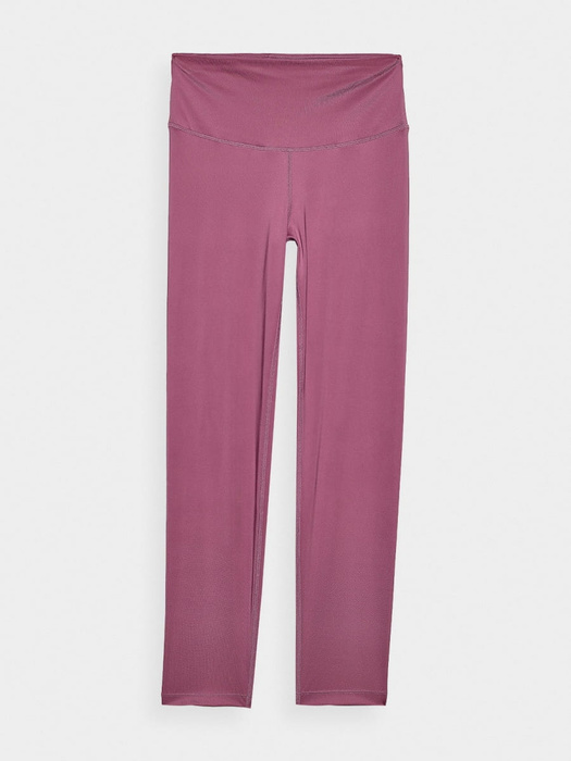 Legginsy do jogi 4F 7/8 F276 wysoki stan - różowe, rozmiar XS