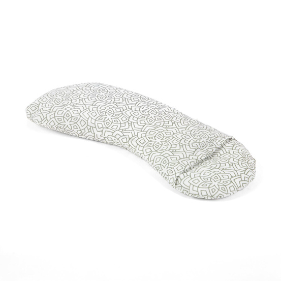 Woreczek na oczy z bawełnianym pokrowcem - Ecru w kwiatki Outlet