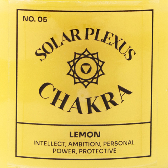 Świeca zapachowa cytryna - Czakra splotu słonecznego