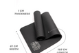 Mata do pilatesu Phoenix Fitness 1 cm - czarny Outlet