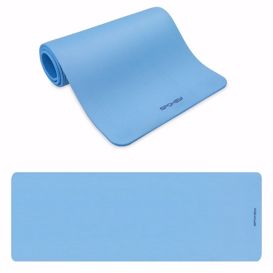 Mata do ćwiczeń fitness Spokey Softmat 1cm - błękitny