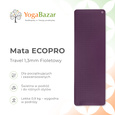 Mata do jogi ECOPRO Travel 1.3mm - Fioletowy