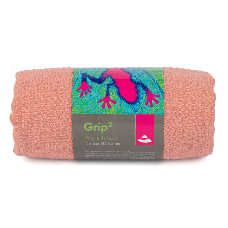 Ręcznik do jogi GRIP2 brzoskwiniowy