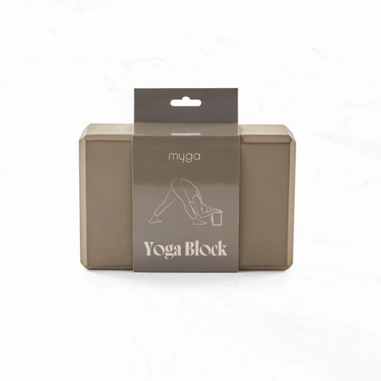 Klocek piankowy do jogi Myga Brązowy