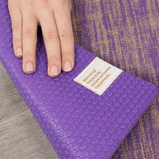 Mata do jogi Myga Jute 5mm - Fioletowa