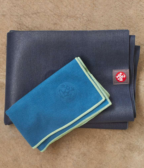 Podróżna mata do jogi Manduka eKO SuperLite Travel 1.5mm - Sage Marbled