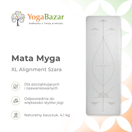 Mata do jogi Myga XL Aligment Szara