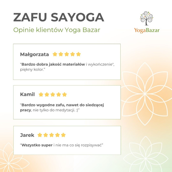 Zafu z podwójnym pokrowcem - kolor bordowy
