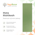 Mata do jogi Rishikesh Premium 4.5mm - Długa 200cm - zielony