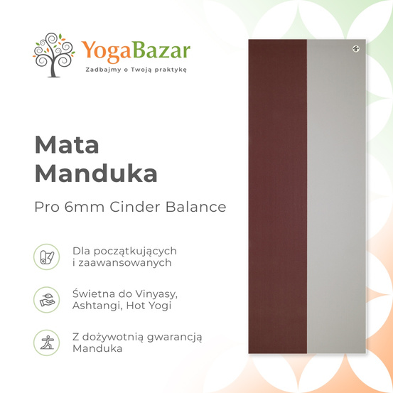 Mata do jogi Manduka Pro 6mm - Cinder Balance