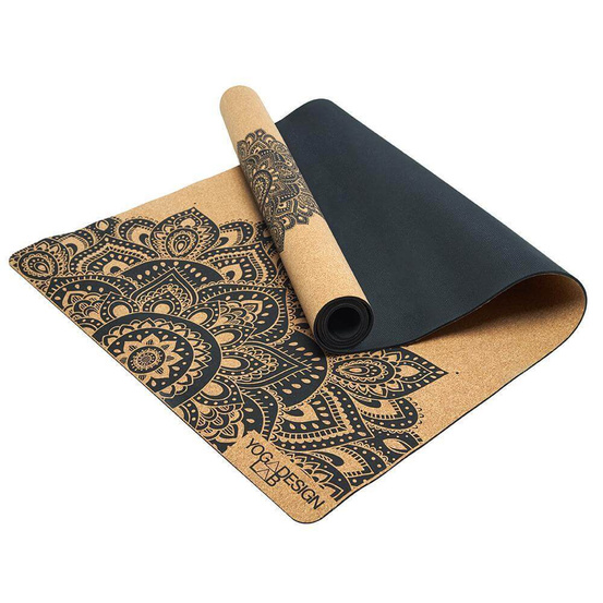 Mata do jogi Yoga Design Lab Combo Travel 1,5mm - Mandala Black