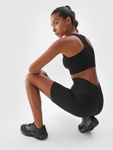 Biustonosz sportowy 4F USBAF141 - czarny, rozmiar XS/S