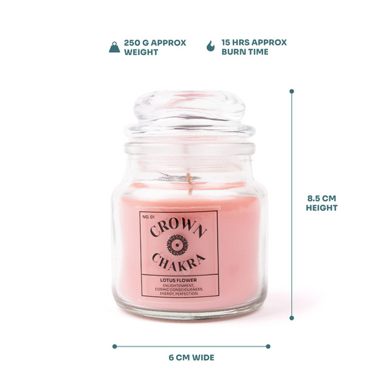 Świeca zapachowa lotos - Czakra korony