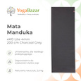 Mata do jogi Manduka eKO Lite 4mm 200 cm - Charcoal (Grey)