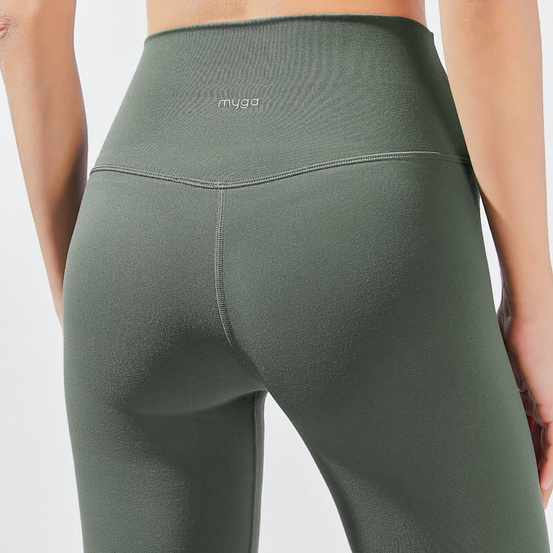 Legginsy myga Yula High-Waisted 7/8 - Olive green rozmiar L