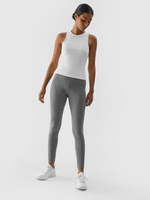 Legginsy dzianinowe 4F F108 wysoki stan - szare, rozmiar XS