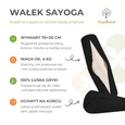 Wałek do jogi Sayoga z czarnym pokrowcem 