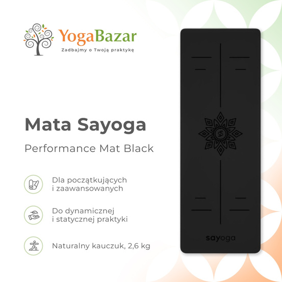 Mata do jogi Sayoga Performance Mat Black