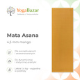 Mata do jogi Asana 4,5 mm - mango