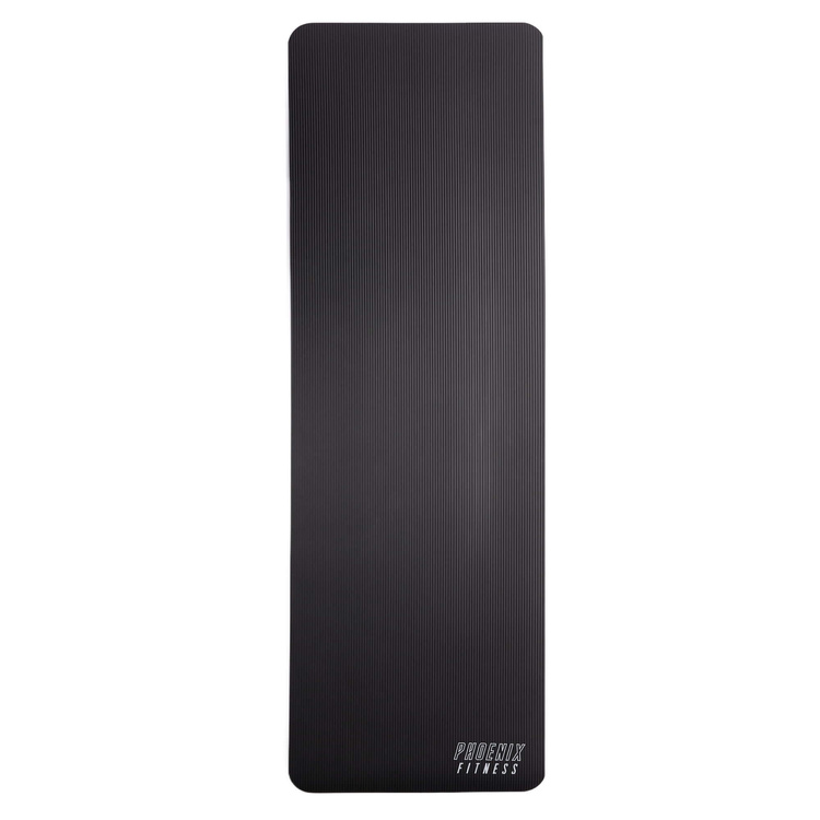 Mata do pilatesu Phoenix Fitness 1 cm - czarny