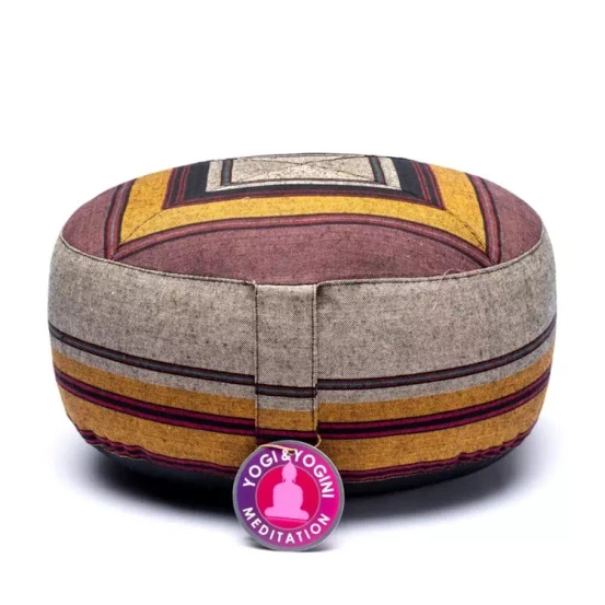 Poduszka do medytacji multi -  Szaro-żółta