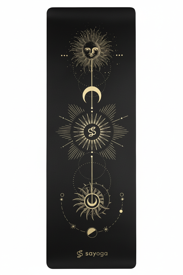 Mata do jogi Sayoga Performance Travel Mat Moon Sun Harmony - gr. 4 mm - Antypoślizgowa - Super przyczepność
