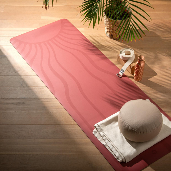 Mata do jogi Phoenix 4mm - Beżowa w fazy księżyca