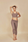 Legginsy do jogi Moonholi Yoggings 7/8 - beżowe rozmiar XS