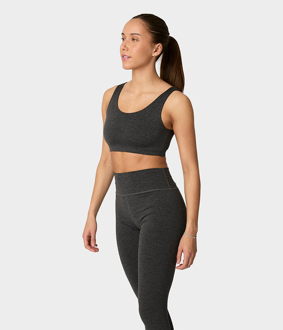 Biustonosz sportowy Manduka Dhara – Phantom Heather, rozmiar L