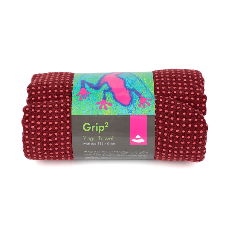 Ręcznik do jogi GRIP2 ciemnoczerwony