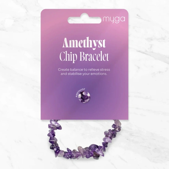 Bransoletka myga Chip Bracelet - Ametyst
