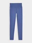 Legginsy do jogi 4F F277 wysoki stan - niebieskie, rozmiar S