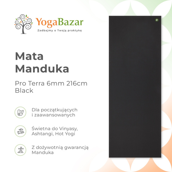Mata do jogi Manduka Pro Terra 6mm - Black