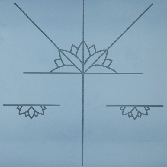 Mata do jogi Myga XL Aligment Niebieska