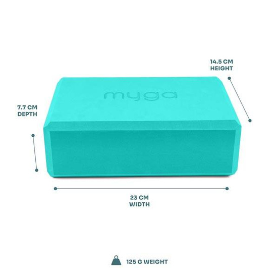 Klocek piankowy do jogi Myga Turkusowy