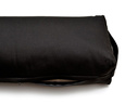 Czarny bawełniany bolster do jogi – naturalny płaski wałek z łuską gryki