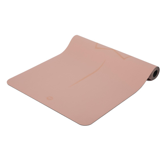 Mata do jogi Phoenix 4mm - Różowa z wzorem kwiatu Lotosu