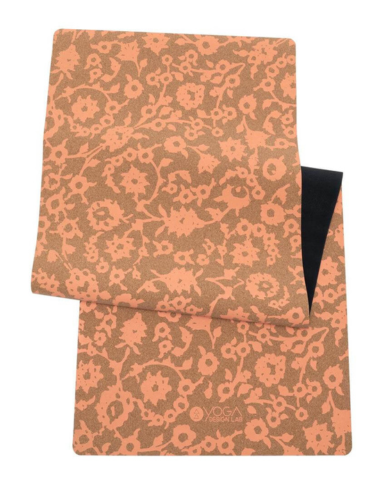 Korkowa mata do jogi Yoga Design Lab 3,5mm - Floral Batik Coral
