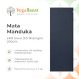 Mata do jogi Manduka eKO 5mm 3.0 - Midnight 200cm