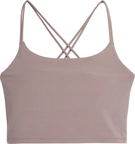 Top do jogi 4F TTSHF270 - brąz, rozmiar M