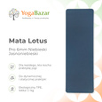 Mata do jogi Lotus Pro 6mm - Niebieski/Jasnoniebieski