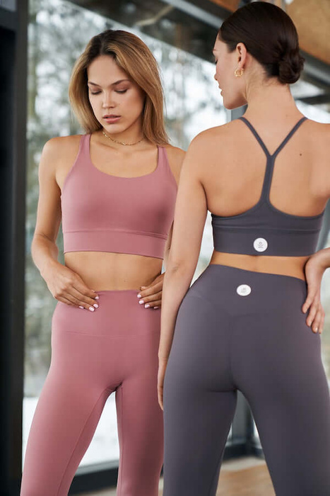 Legginsy do jogi Moonholi Yoggings 7/8 - szary rozmiar S