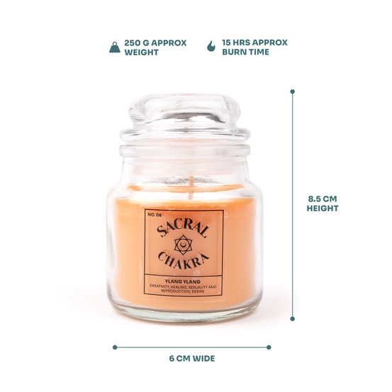 Świeca zapachowa Ylang Ylang - Czakra sakralna