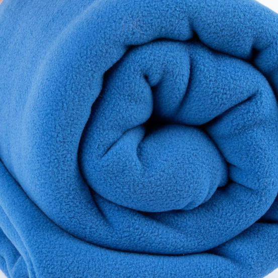 Koc do jogi Myga Fleece - niebieski