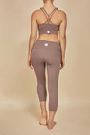 Legginsy do jogi Moonholi Yoggings 7/8 - beżowe rozmiar XS